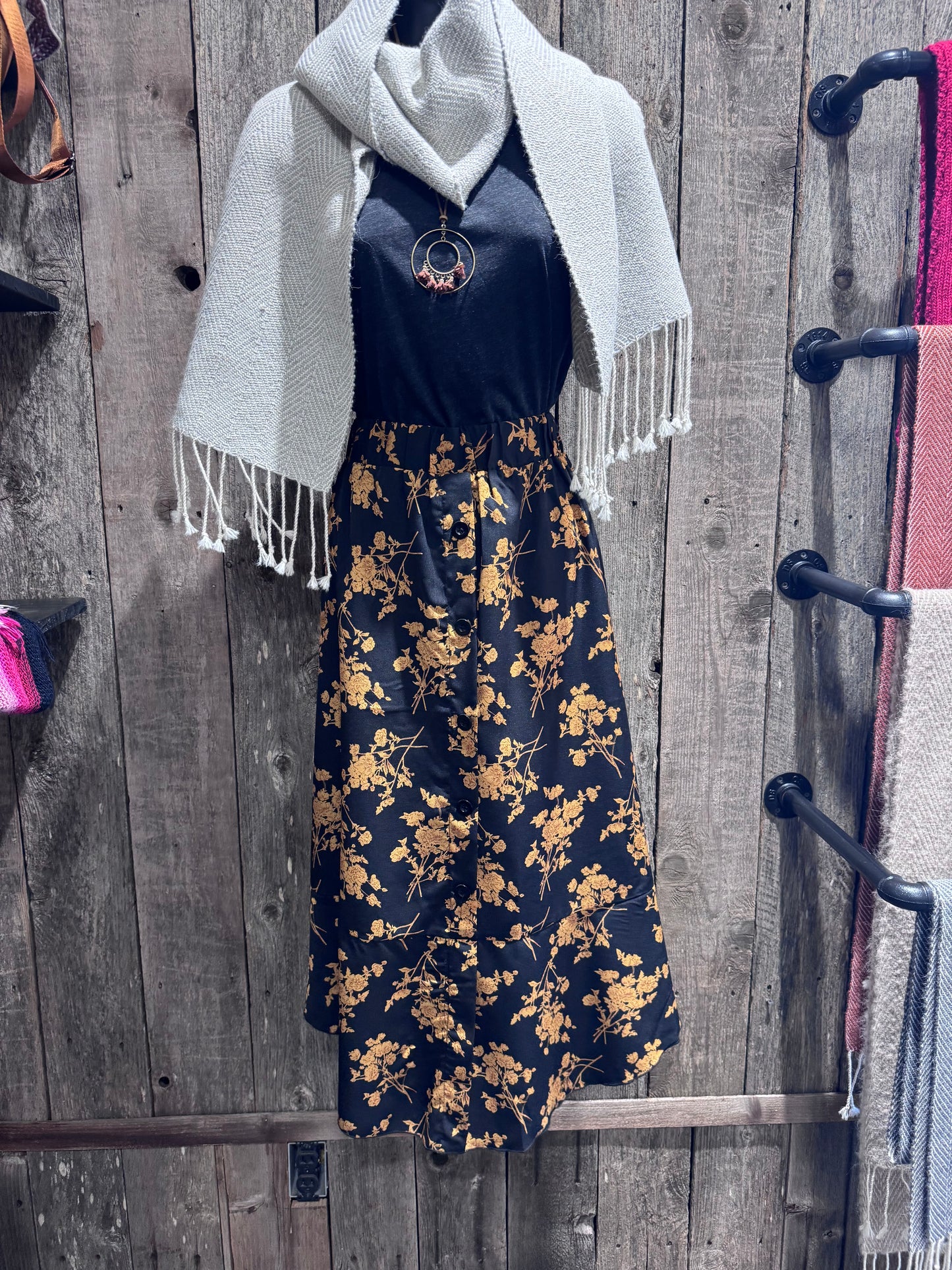 Gold Flower Skirt