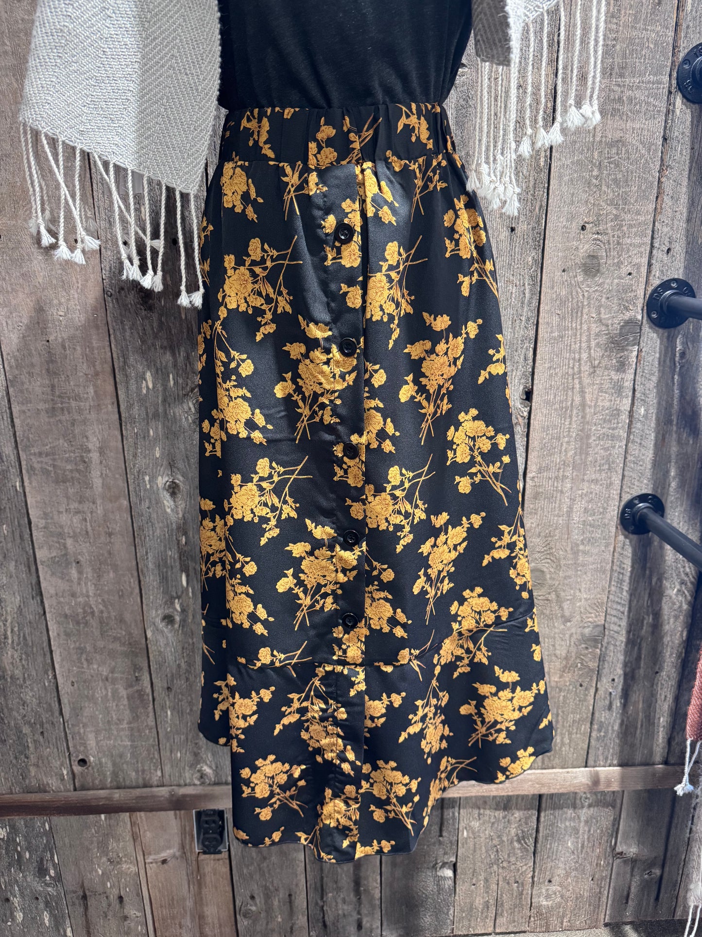 Gold Flower Skirt