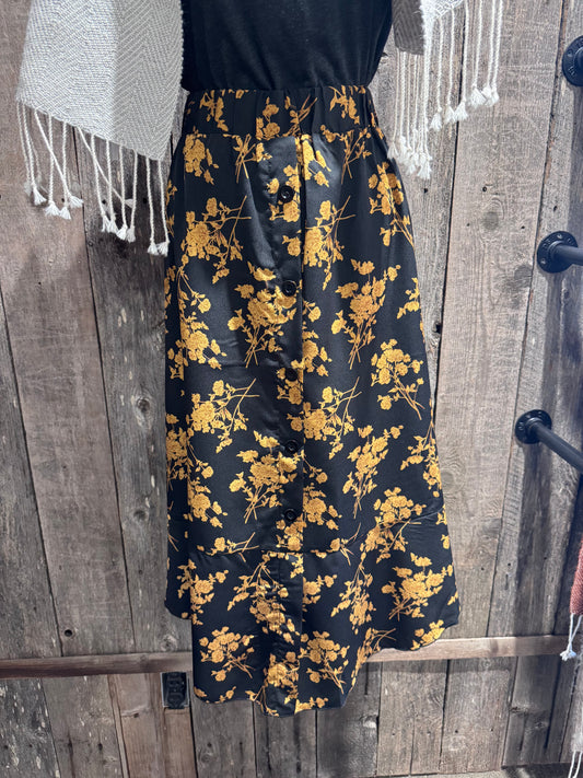 Gold Flower Skirt