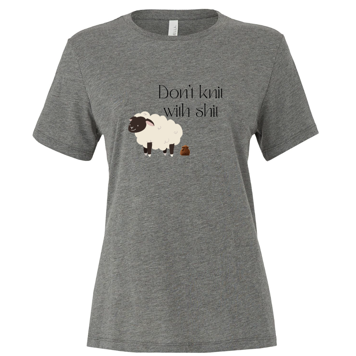 Don't Knit With Sh*t - Sheep Tee