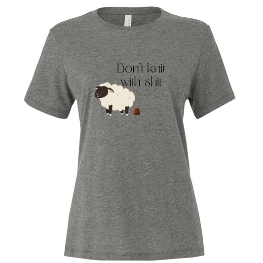 Don't Knit With Sh*t - Sheep Tee