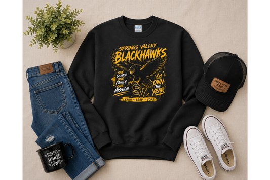 Springs Valley Blackhawks Crewneck (Youth)