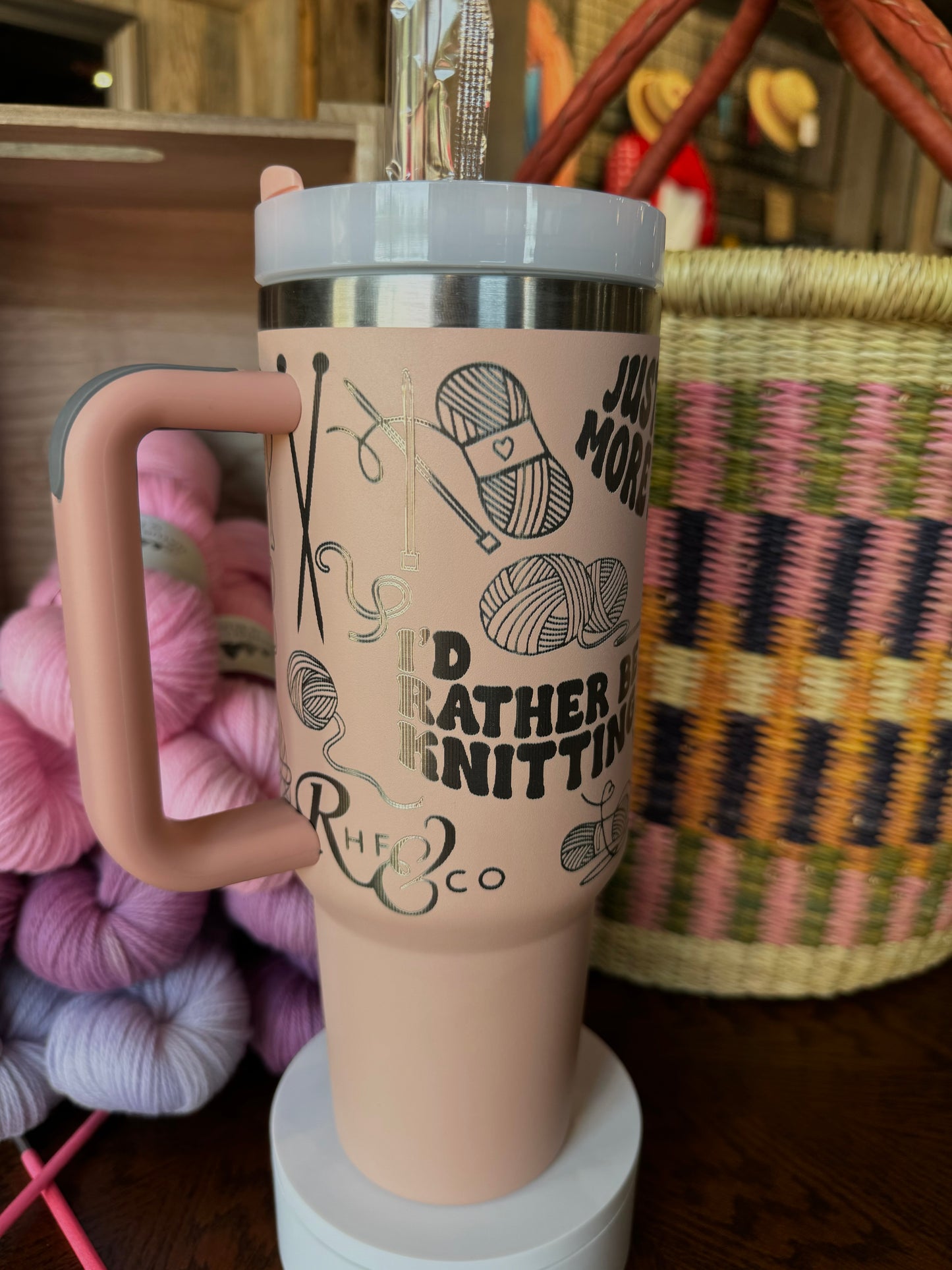 40oz Knitting Tumbler