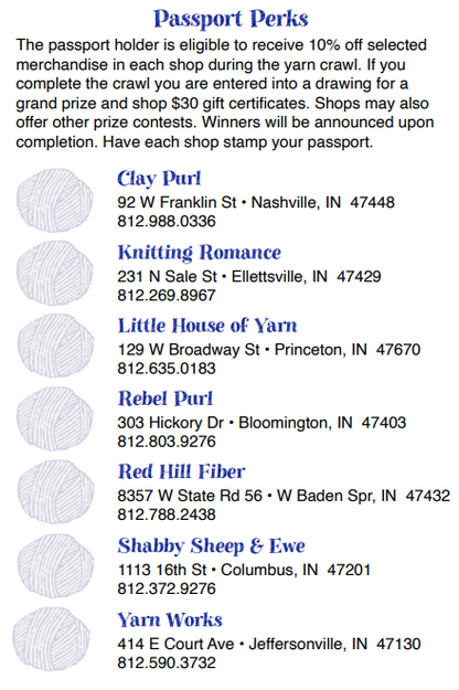 Pre-Order 2026 Exclusive PURL Yarn Crawl Passport