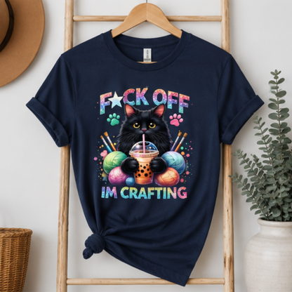 F*ck Off I’m Crafting Cat T-Shirt