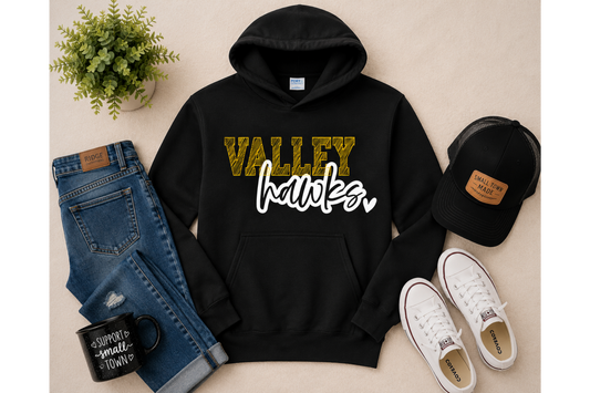 Springs Valley Hawks Script Hoodie (Adult)