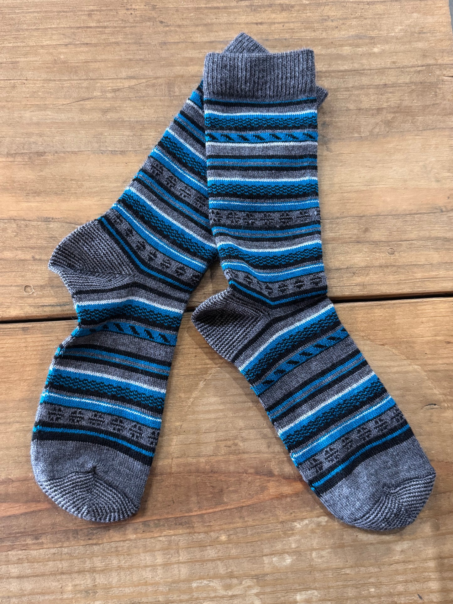 Blue Ash Alpaca Crew Sock