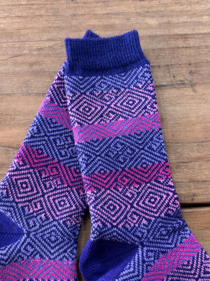 Lavender Bliss Alpaca Crew Sock