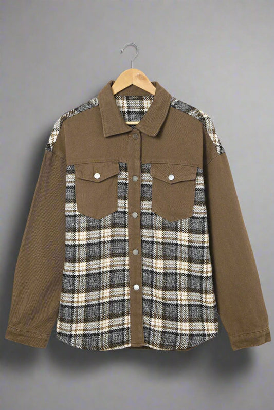 Plaid Brown Jacket