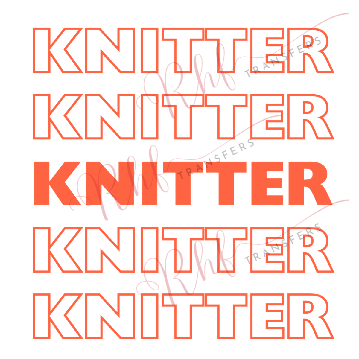 Knitter Transfer Sheet