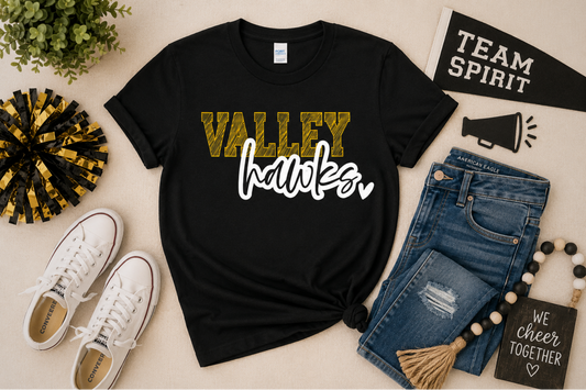 Springs Valley Hawks Script Tee (Adult)