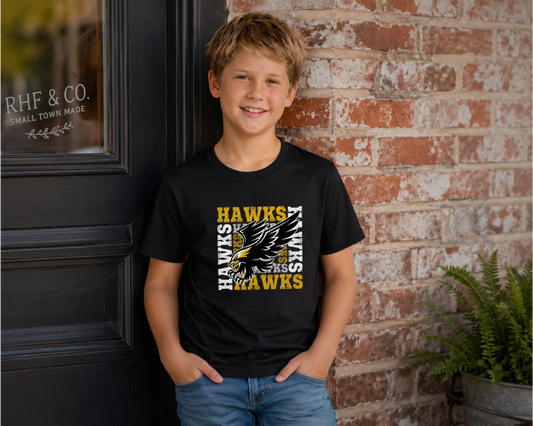 Springs Valley Hawks Block Tee (Youth)